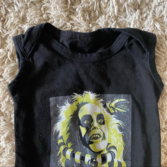 Beetlejuice baby onesie black 0-3 month - Picture 4 of 6